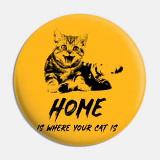 Home Is Where Your Cat Is Pin