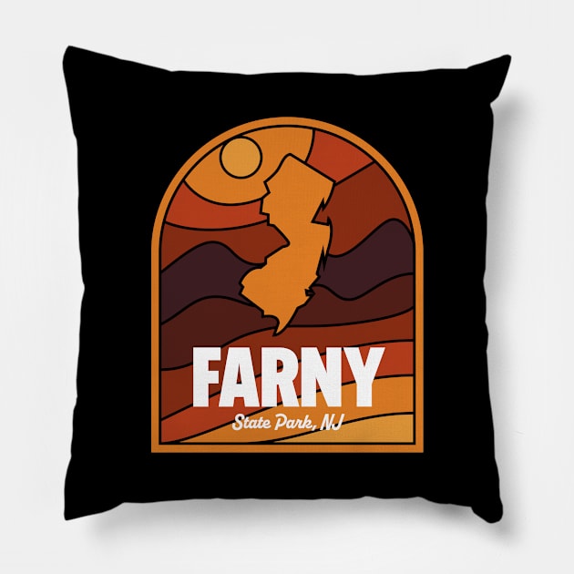 Farny State Park New Jersey Pillow by HalpinDesign