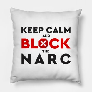 Narcissism Abuse Inspirational Minimalist Black And Red Typography Pillow