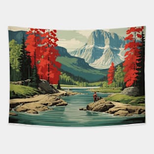 Ontario Canada Vintage Poster Tourism Tapestry