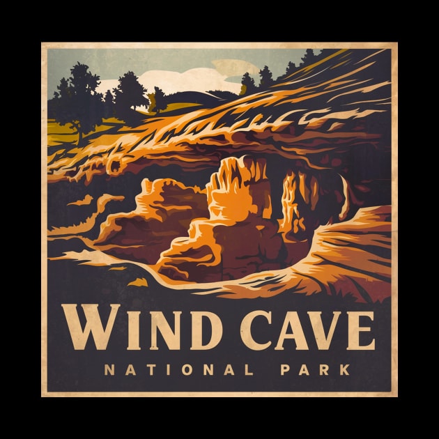 Vintage Wind Cave National Park by Perspektiva