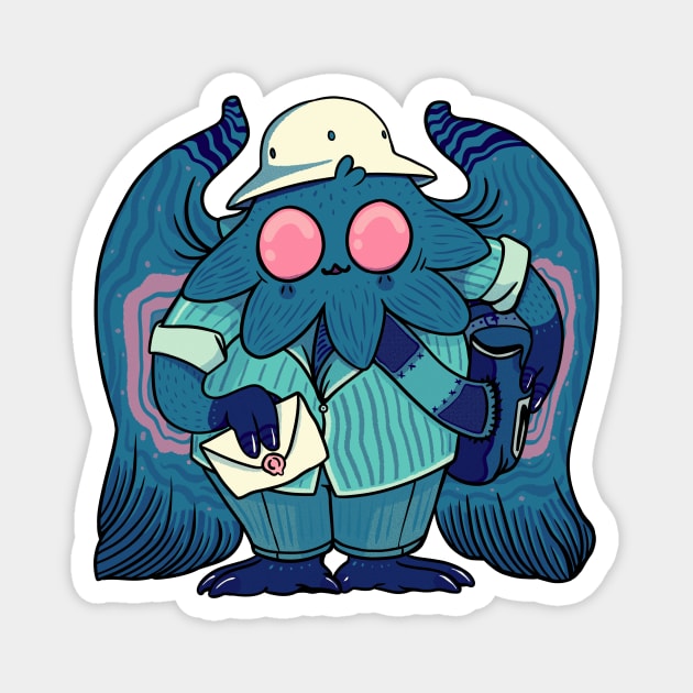 Mothman Mailman Magnet by Ballyraven