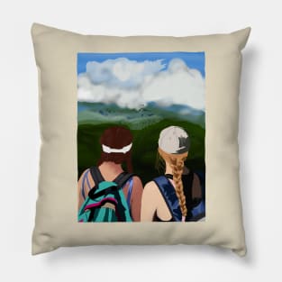 Hiking Girls Pillow