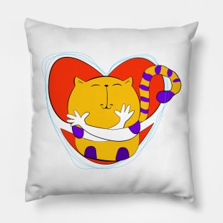 Friends Forever: Embrace the Love with Hug-a-Cat Pillow