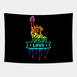 PRIDE Statue of Liberty Tapestry