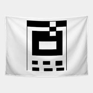 Black and white angular 3 Tapestry