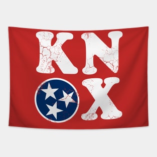 Knox Knoxville Tennessee Flag Vintage Fade Tapestry