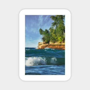 Ocean Vibes in Michigan Magnet