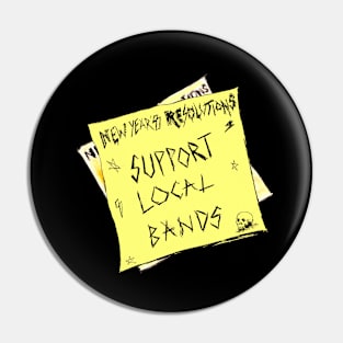 Support Local Bands Pin