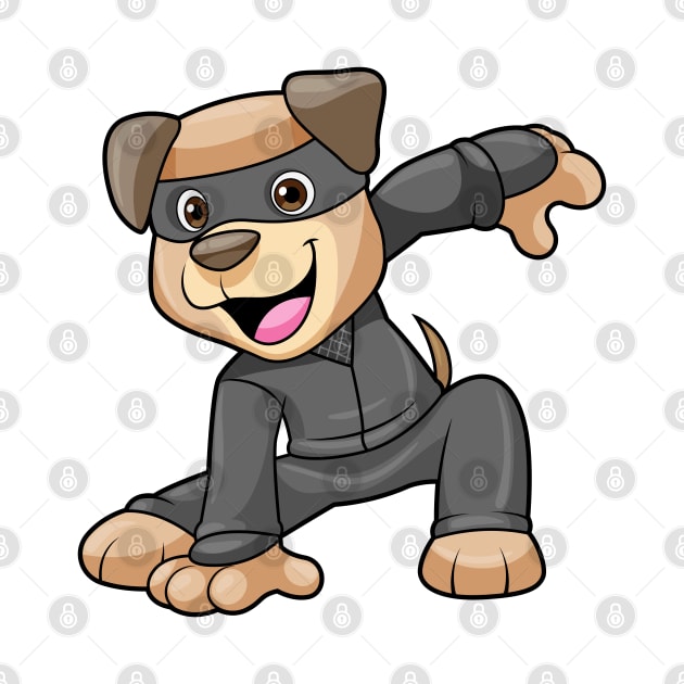 Dog in Ninja Costume by Markus Schnabel