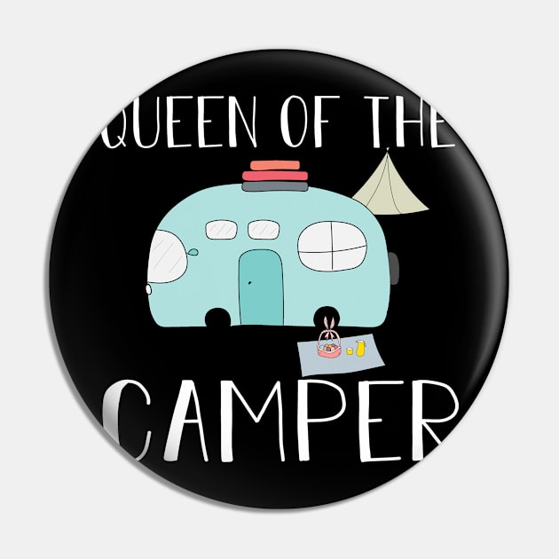 Queen Of The Camper Pin by followthesoul