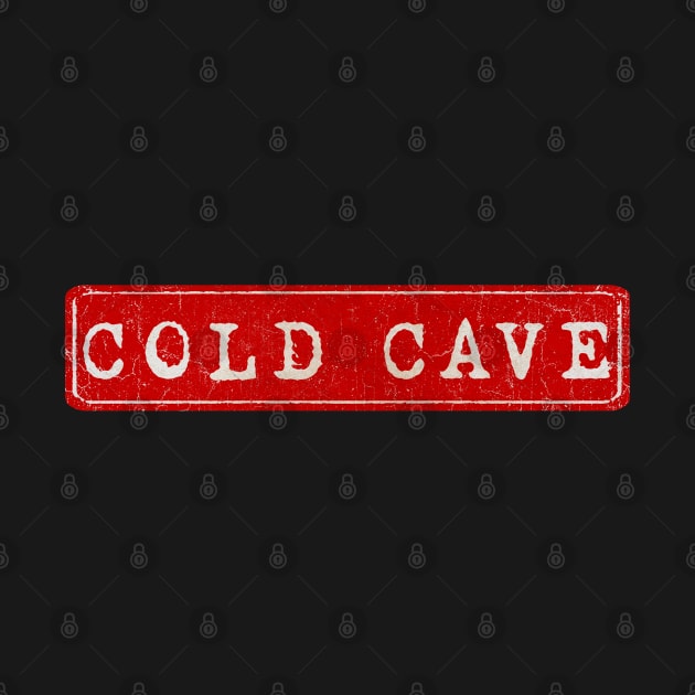 vintage retro plate Cold Cave by GXg.Smx