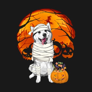 Siberian husky mummy pumpkin T-Shirt