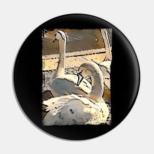 Swans' Dreams Pin