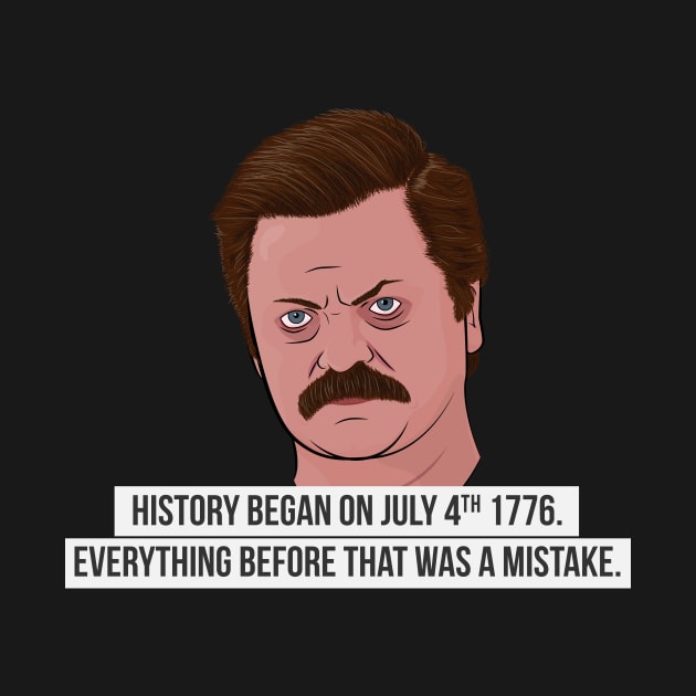 Ron Swanson - July 4th by BluPenguin