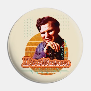 Doc watson \\ Retro Art Pin