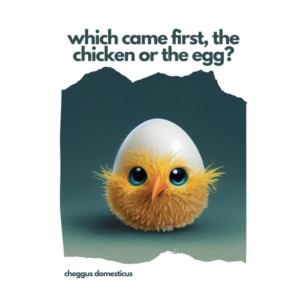 Which came first, the chicken or the egg? Funny Print by Geminiartstudio