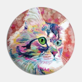 Cat Painting Pin