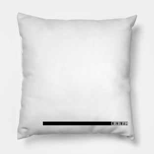 Black Minimal Bar by Minimal DM(version 1) Pillow