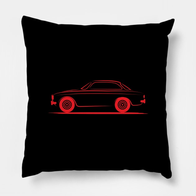 Alfa Romeo GTV GTA Red Pillow by PauHanaDesign