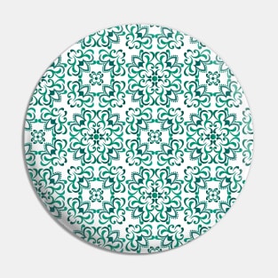 Ornament Floral Tiles Pin