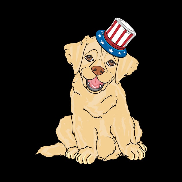 American Flag Labrador Retriever Dog Lover by Kaileymahoney