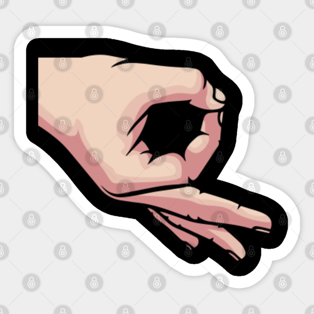 Haha Made You Look Funny Finger Circle Game T Shirt Finger Circle Game Sticker Teepublic