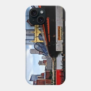 Pittsburgh PA - Train By Smithfield St Bridge Phone Case