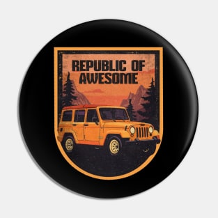 Republic of Awesome! Pin