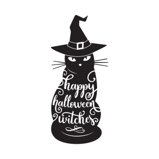 Happu halloween witches cat T-Shirt