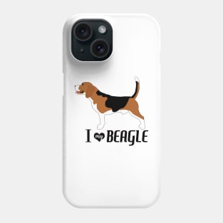 Beagle Dog Pattern in Blue Fun Beagles Paw Prints and Bone Print Phone Case