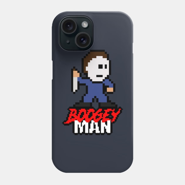 Slasher Man Retro 8-Bit Horror Gaming: Boogey Man! Phone Case by WithoutYourHead