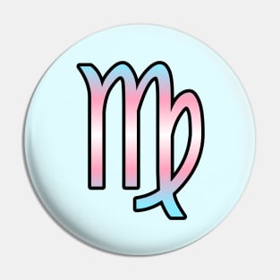 Virgo Trans Pride Symbol Pin