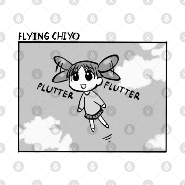 Mudwizard re-draws that panel of flying chiyo chan / funny azumanga daioh by mudwizard