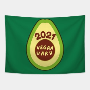 Veganuary avocado Tapestry