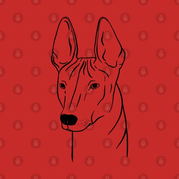 Xoloitzcuintli (Black and White) by illucalliart