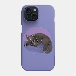 Black cat Phone Case