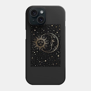 Moon & Sun Together Phone Case