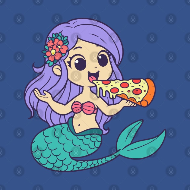 Pizza Mermaid by DavesTees