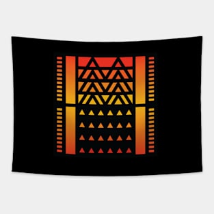 “Dimensional Surge” - V.4 Orange - (Geometric Art) (Dimensions) - Doc Labs Tapestry