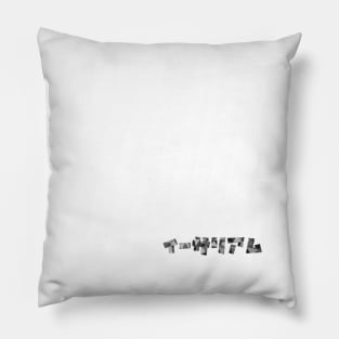 Kanji Triangle Gray Japanese Ethereum Blockchain Bitcoin Cryptocurrency Pillow