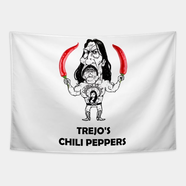 Trejo's Chili Peppers Tapestry by metlitskiy