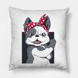 FRENCH BULLDOG GIRL Pillow