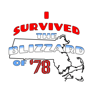 I Survived The Blizzard of '78 Vintage Massachusetts T-Shirt