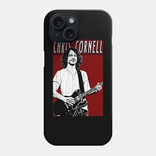 Retro Vintage Chris Cornell Phone Case by Projectup