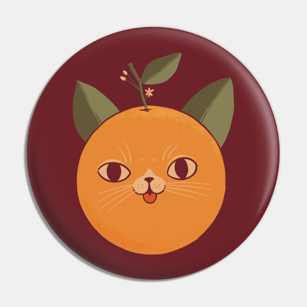 Orange Cat Pin by ppmid