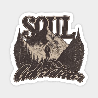 Vintage Retro Soul Adventurer Magnet