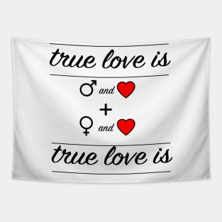 true love valentine's day gift t-shirt Tapestry