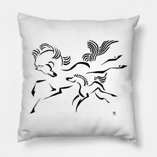 Horse and Foal Pillow
