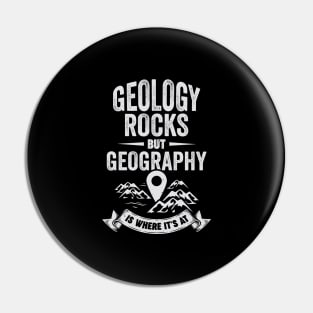 Geography Earth Geographer Science Teacher Gift Pin